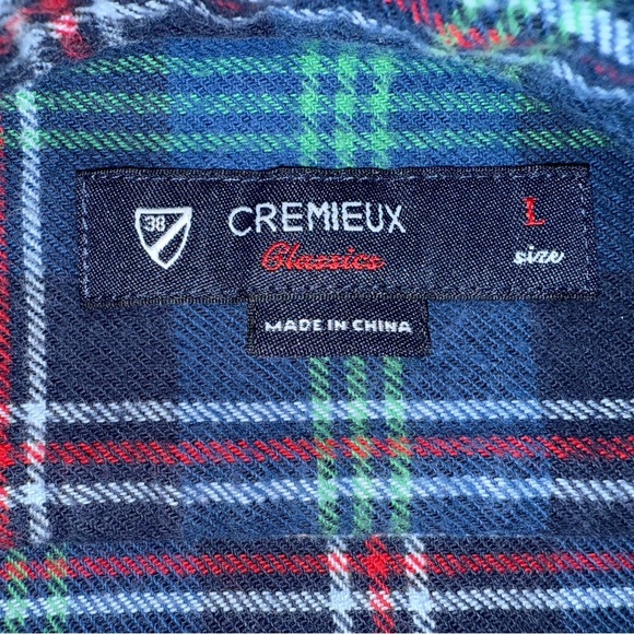 Daniel Cremieux Classic Plaid Long Sleeve Button Down Flannel Shirt. Size Large - Picture 3 of 9